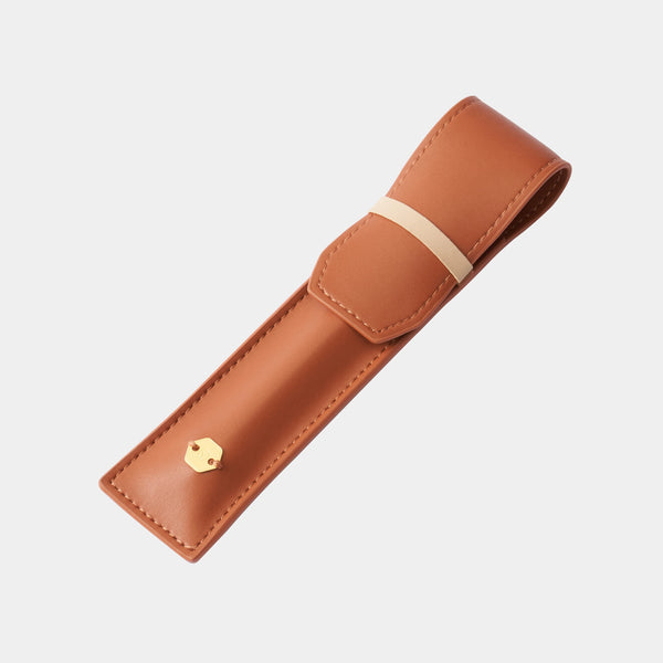 Ystudio - Classic Reflect Pen Pouch Caramel