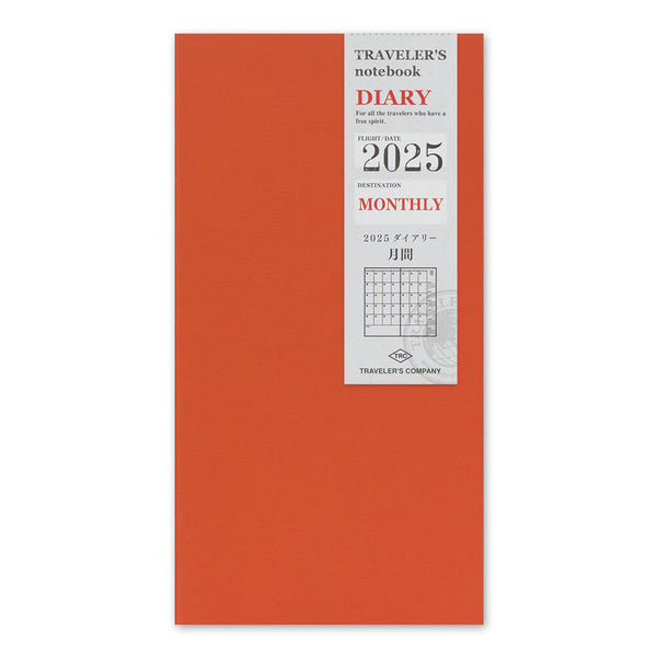 Traveler's Company - Traveler's Notebook Kalender 2025 - Månedlig