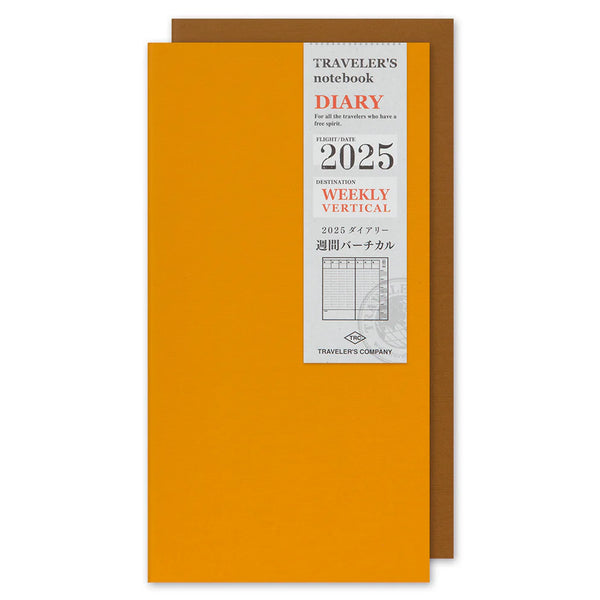 Traveler's Company - Traveler's Notebook Kalender 2025 - Ugentlig (vertikal)